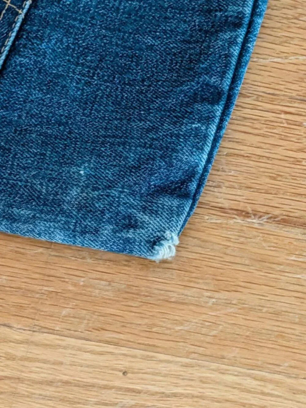 Vintage Levis Big E denim bag 1970s